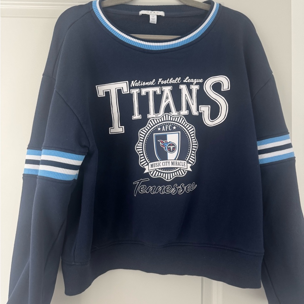 Women's Navy Tennessee Titans Sweater
